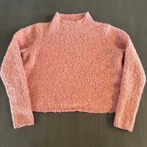 Aerie Women’s Crop Sweater Fuzzy Soft Size Small Pink